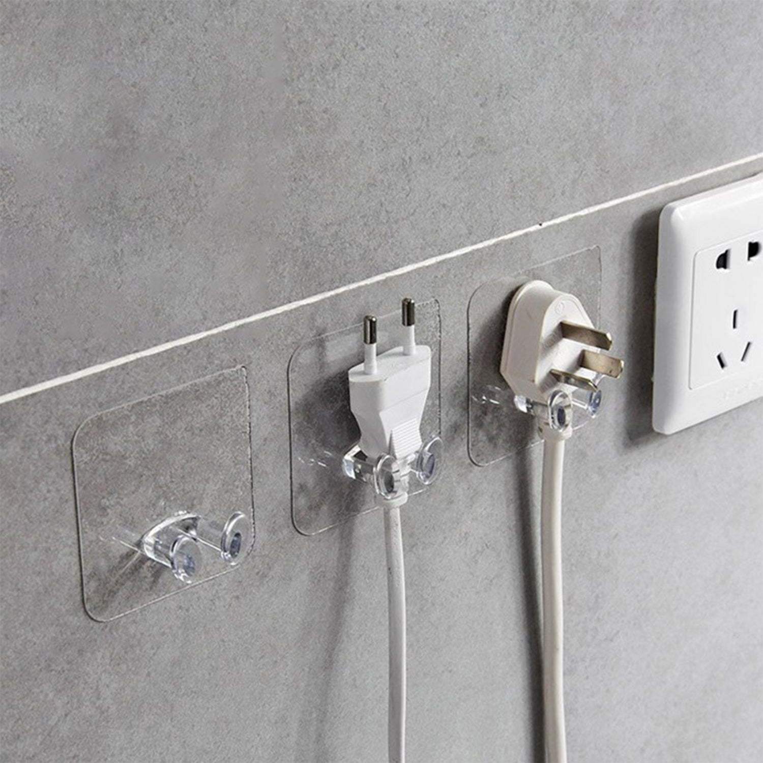 4861 Transparent Multi-Function Wall Storage Hooks 4861 Transparent Multi-Function Wall Storage Hooks